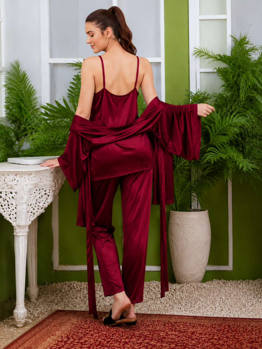 3 Piece Bridal Nighty Set for Women by Valeria