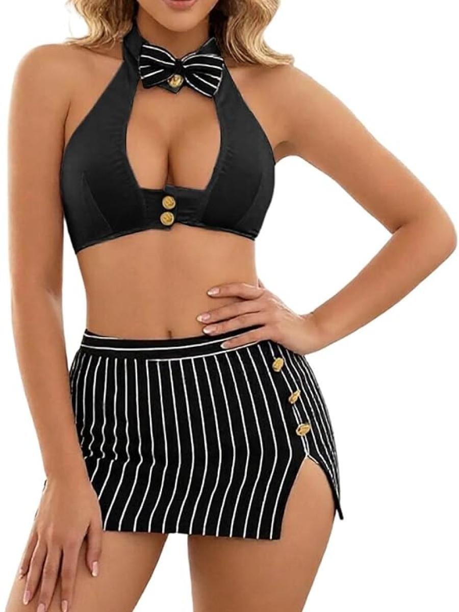 Valeria Midnight Muse 4-Piece Roleplay Lingerie Set by Valeria